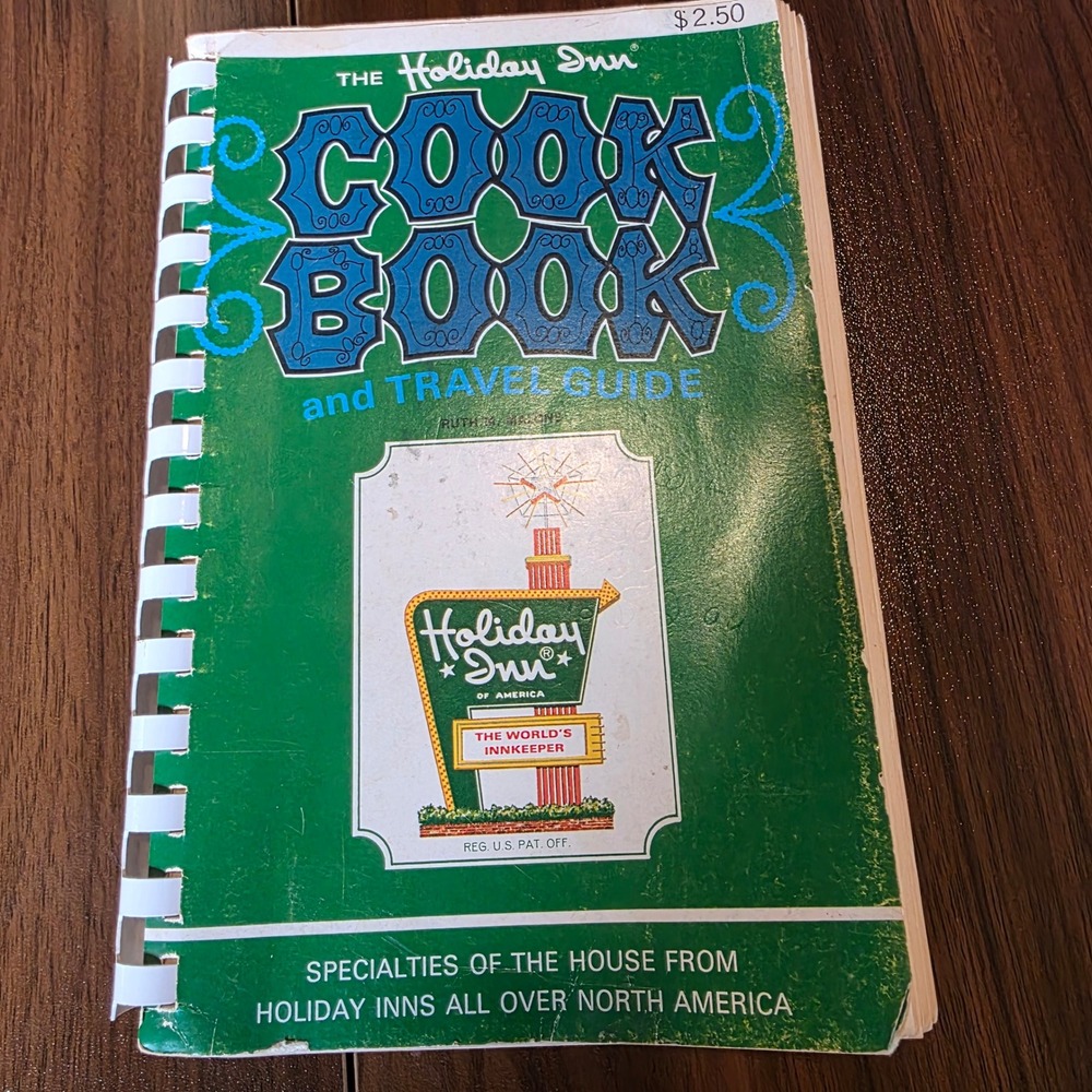 Holiday Inn Cookbook Travel Guide Vintage 1966 Spiral Bound Retro